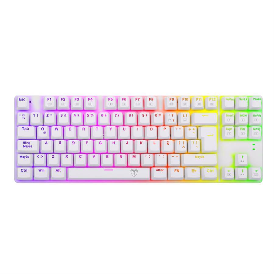 Teclado TDagger Bora TGK315W White RGB RED MEC TKL