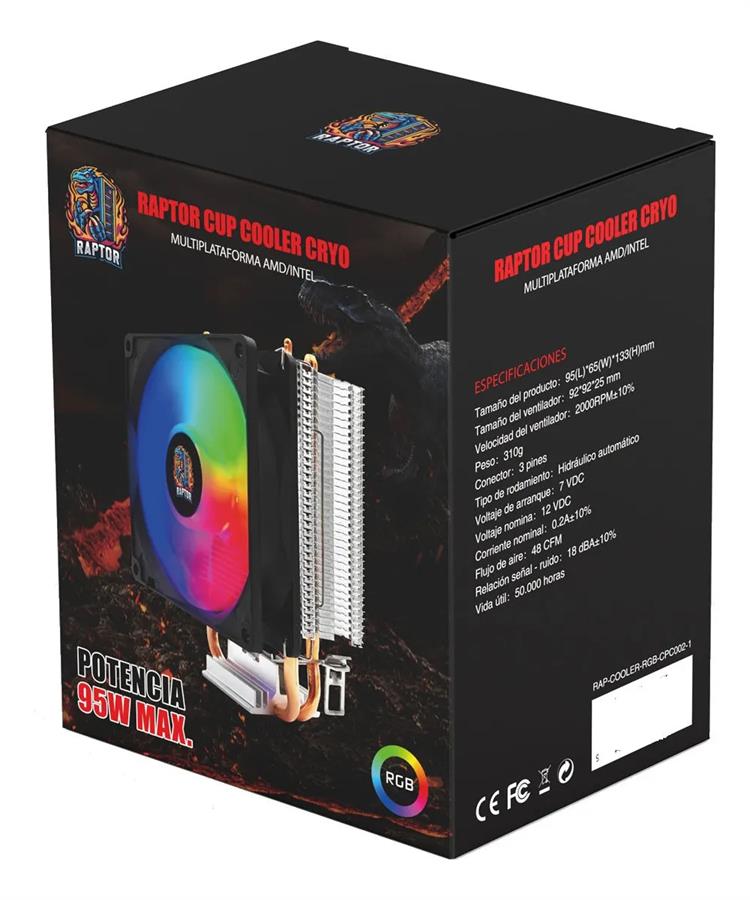 Raptor Cup Cooler CRYO RGB 95W