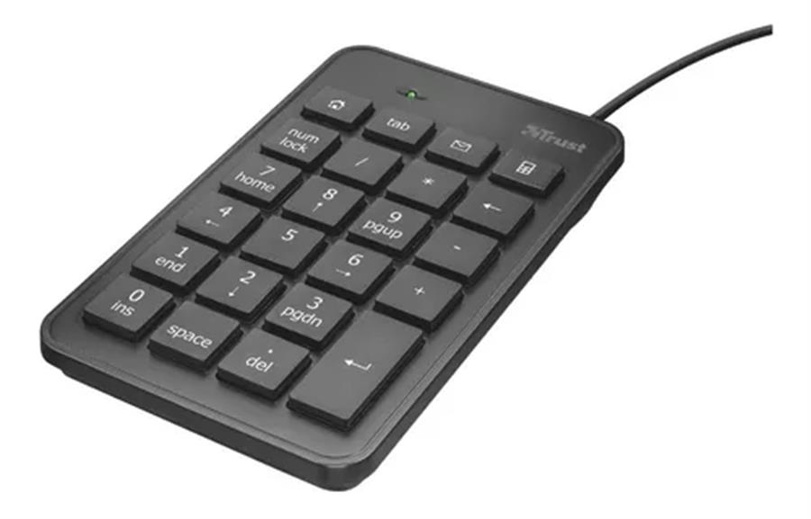 Teclado Trust Xalas Numerico USB Black