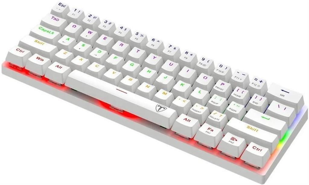 Teclado TDagger Arena Lite TGK321 WhiteRainbow Brown Mec 60%
