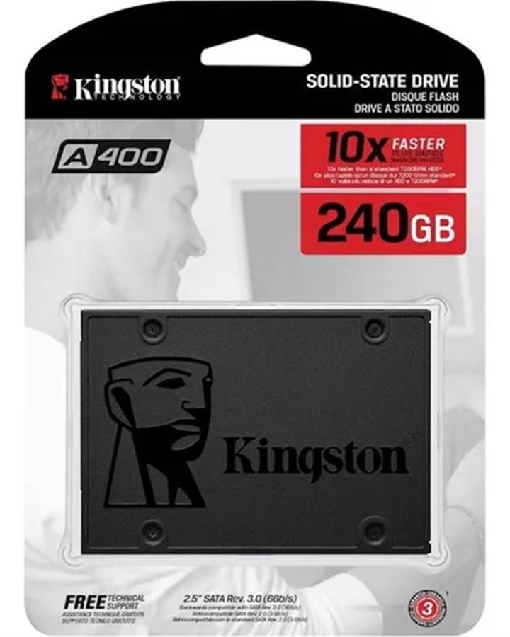 Disco Solido SSD Interno Kingston A400 240GB SATA