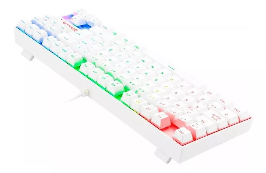 Teclado Redragon Kumara K552w White RGB Outemu RED ES MEC