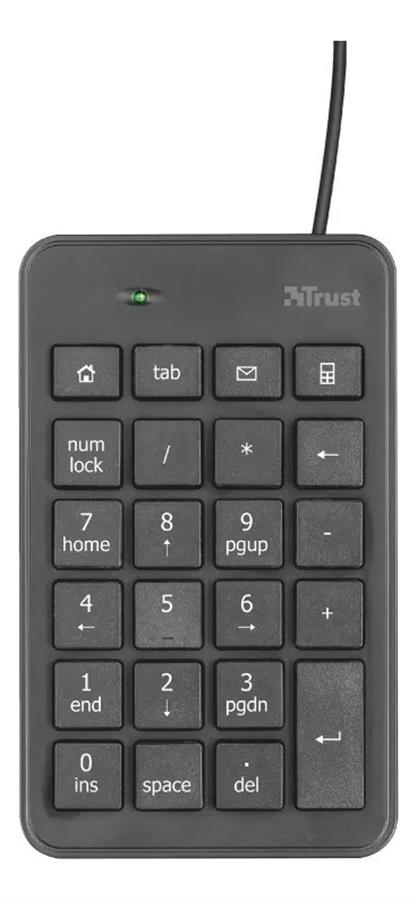 Teclado Trust Xalas Numerico USB Black