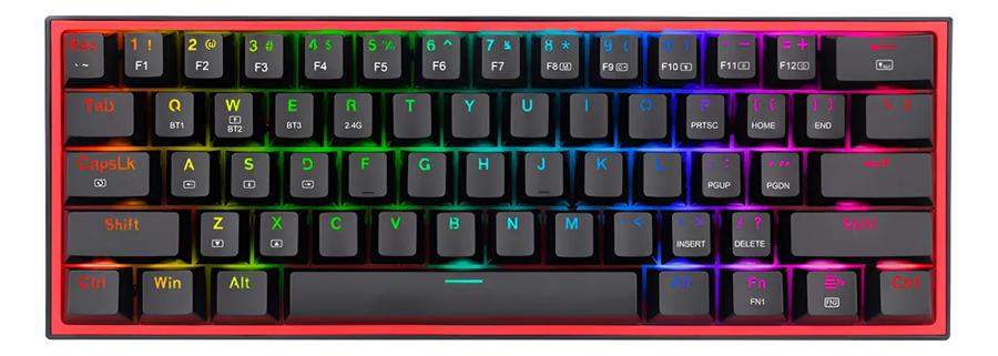 Teclado Redragon Fizz Pro K616 Wireless RGB Outemu RED US MEC 60%