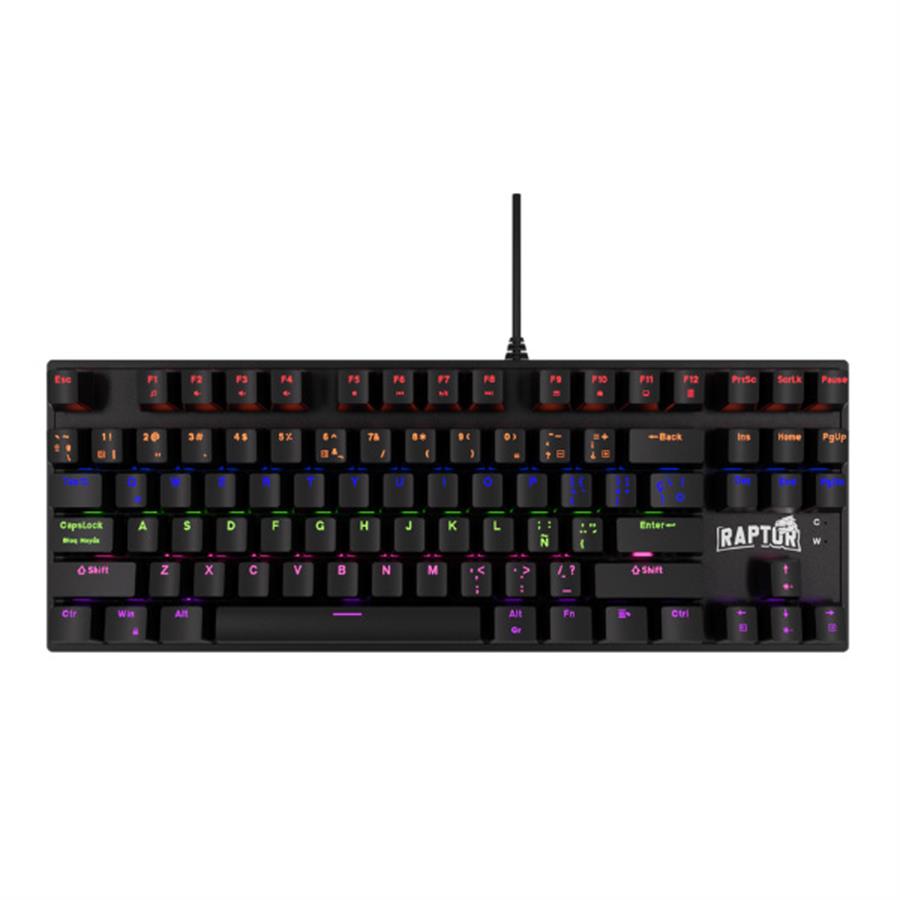 Teclado Raptor Fireclaw M87 80% Switch RED TKL