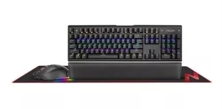 Combo Gamer Teclado+Mouse+PAD XL Noga NKB-408 Mecanico RGB