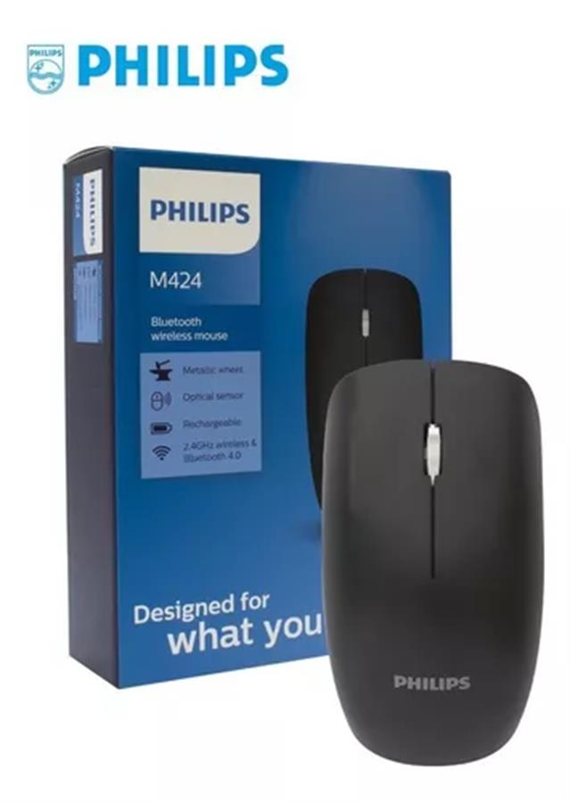 Mouse Philips M424 USB Wireless & BT Black