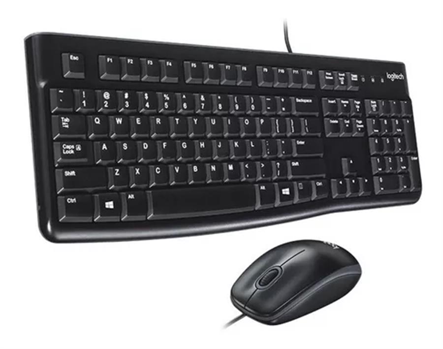 Teclado+Mouse Logitech MK120 Grey