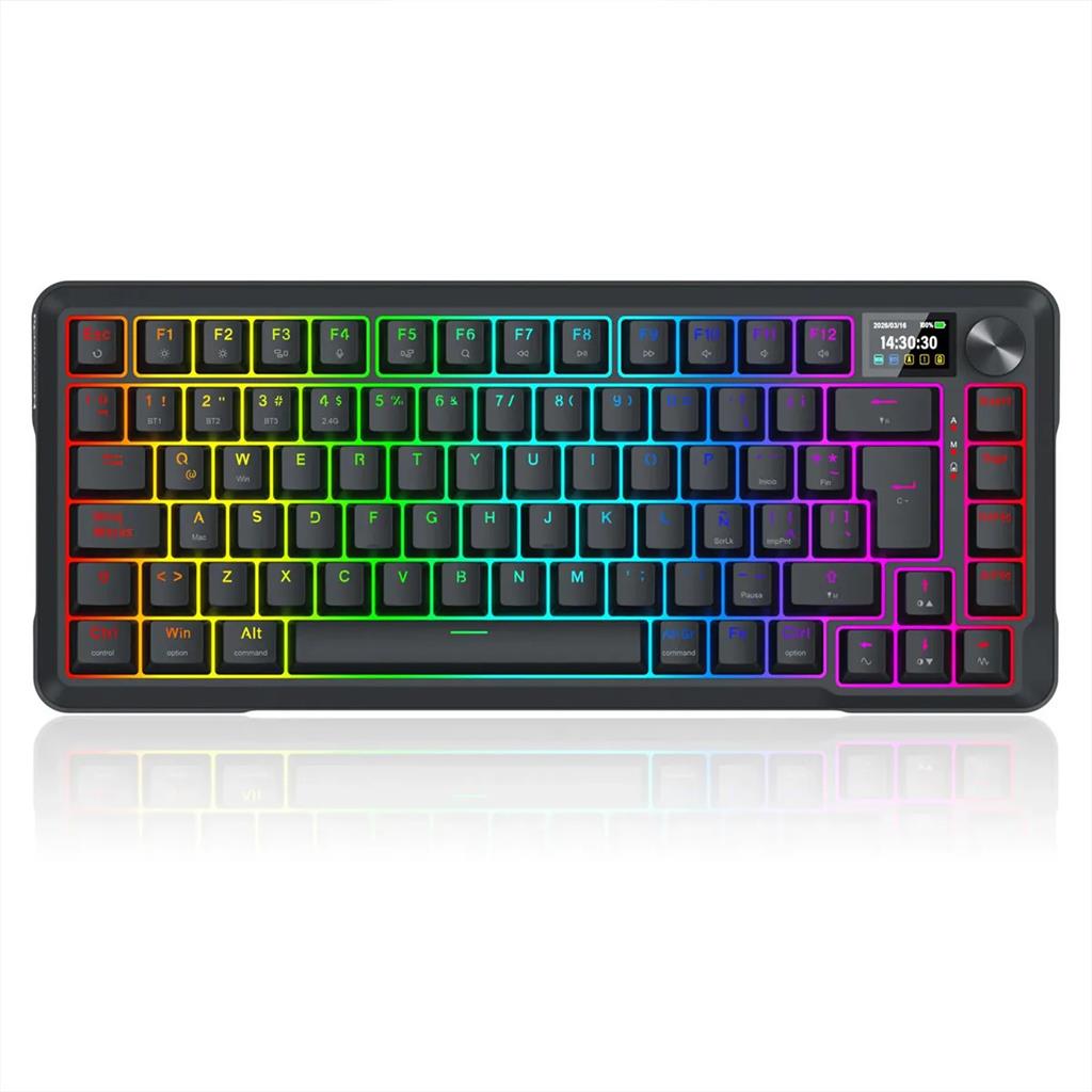 Teclado Redragon UCAL PRO LCD K724 Wireless RGB YOLK
