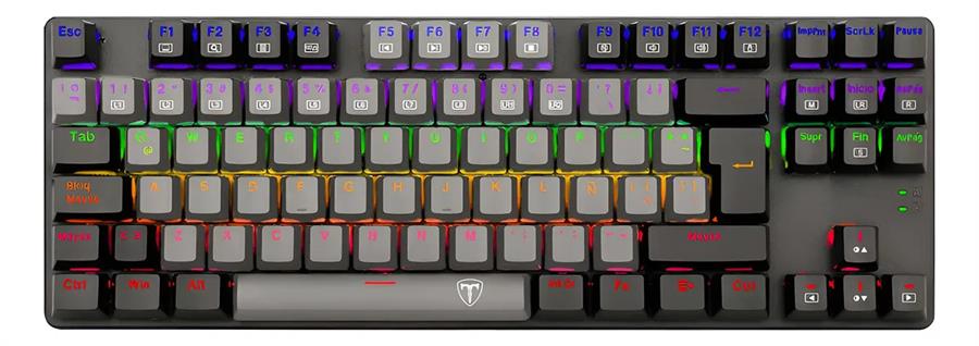 Teclado TDagger Bora TGK313 Rainbow RED MEC TKL Grey/Black