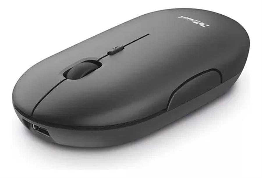 Mouse Trust Puck Ultrafino Wireless Recargable Black