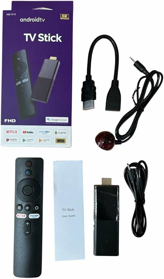 TV Stick  8K con control remoto de voz Google