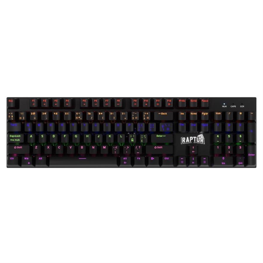 Teclado Raptor Fireclaw M104 Full Size Switch RED